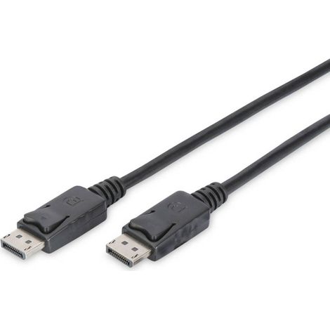 Câble de raccordement Digitus DisplayPort Fiche mâle DisplayPort, Fiche mâle DisplayPort 3.00 m noir DB-340100-030-S contacts dorés, feuille de bl Q120162 (1/3)