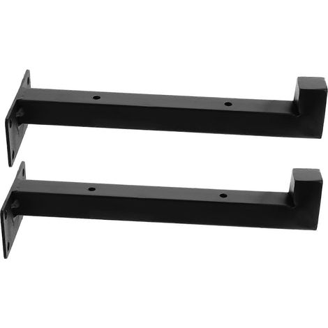 Set aus 2 robusten Wandhalterungen für schwebende Regale, aus Metall, einfach zu montieren für die Inneneinrichtung (1/5)