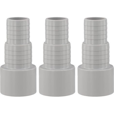 Set of 3 pool hose adapters with 50mm socket fitting for hoses with an inner diameter of 32mm or 38mm (1/5)