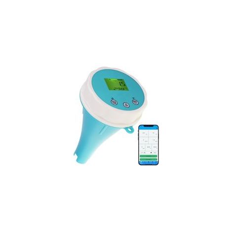 Intelligenter Wasserqualitätstester: 6-in-1 Bluetooth-Schwimmmonitor für Pools, Whirlpools und Hydrokulturen – Misst pH-Wert, EC-Wert, ORP-Wert, Chlor, Salzgehalt und Temperatur (1/5)