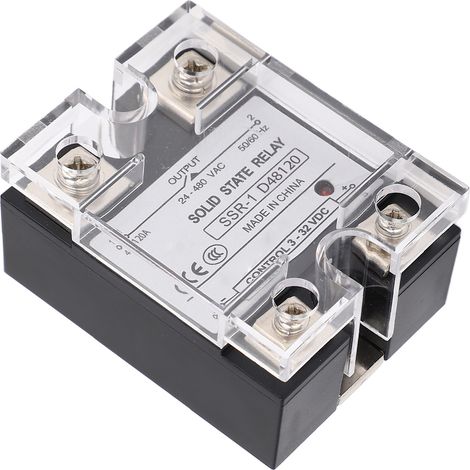 120-A-DC/AC-Halbleiterrelais, 24–480-VAC-SSR-Modul, max. 480 V Lastspannung, DC-Steuerung, robuster elektronischer Schalter (1/5)