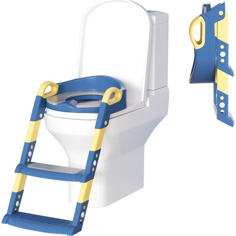 SWANEW Vasino per bambini Riduttore del sedile del water per bambini Riduttore del sedile del booster Riduttore del wc pieghevole Piccolo (1/5)
