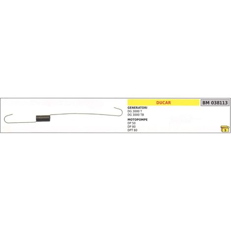 Molla ritorno acceleratore DUCAR per generatore di corrente e motopompa 038113