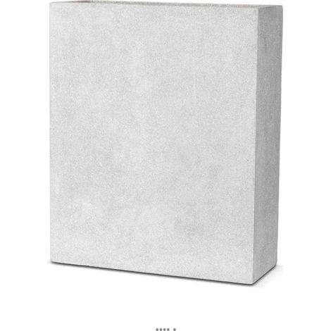 Bac en pures Fibres Mora Ext. Claustra L 88 x 36 x H100 cm Gris Clair - dimhaut: H 100 cm - couleur: Gris ciment