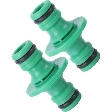 Raccord rapide OUNONA (2 pièces) - Adaptateur de 1/2 pouce en plastique pour tuyau d'arrosage - Utilisation efficace (1/5)