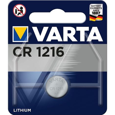 Pila Varta lithium cr1216 3v blíster 1 unid ø12.5x1.6mm