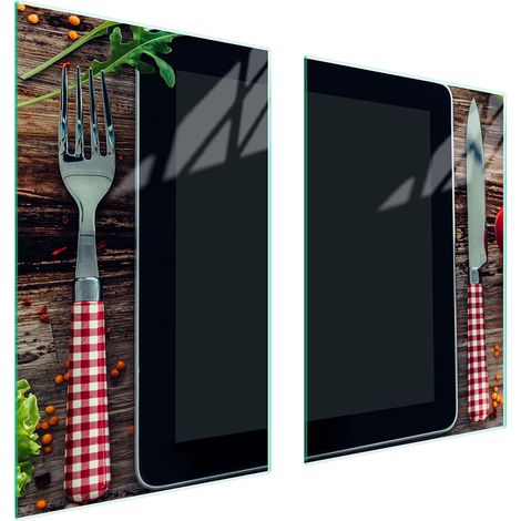 Plaque de protection en verre pour cuisine 65x52 (1/5)
