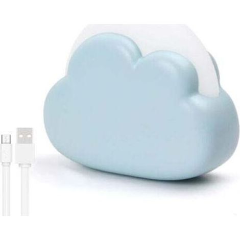 Pair Veilleuse Enfant Rechargeable, Plastique LED Veilleuse Bébé Nomade Nuage, 4 Modes Lampe de Nuit Portable, Lampe de Chevet pour Chambre Enfant, Cadeau Naissance pour Fille Garçon (Bleu) (1/5)
