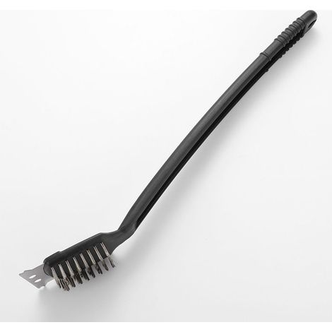Cepillo de limpieza para barbacoa 2 en 1: raspador, espátula y cepillo de cerdas rígidas - 44 x 6,5 cm (1/5)