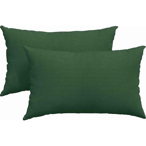 Maison Exclusive - Coussins de canapé 2 pcs Vert foncé 50 x 30 cm