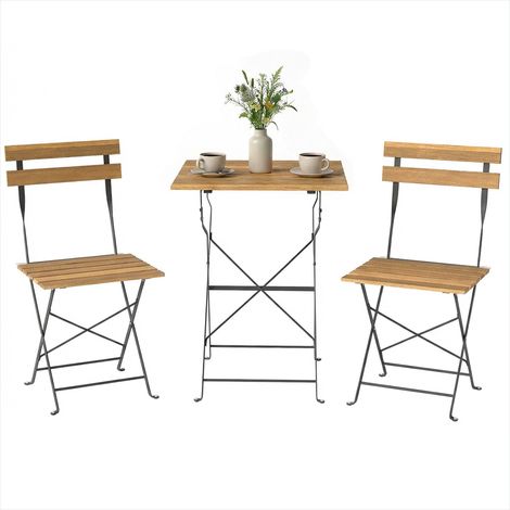 Table de jardin Salon de jardin bistrot 2 personnes table (1/5)