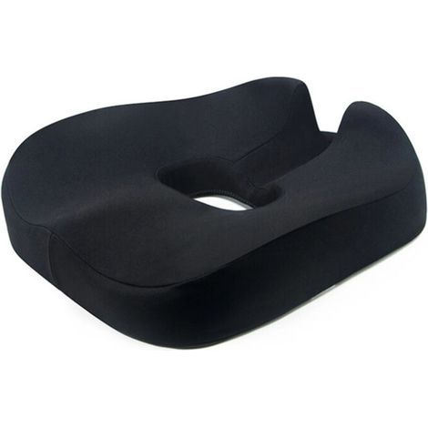 [JAMAIS UTILISÉ] Coussin de siège ergonomique en mousse à mémoire de forme, antidérapant et respirant, pour chaise de bureau, voiture, 47 x 46 x 13/6 cm (1/4)