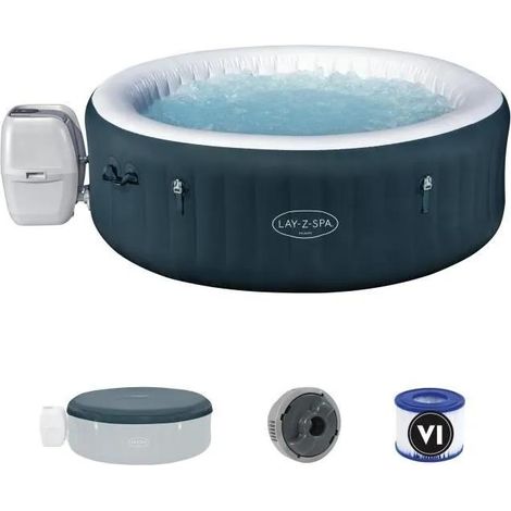 Lay-Z Miami Green aufblasbarer Whirlpool für 6 Personen Bestway 6001D (1/3)