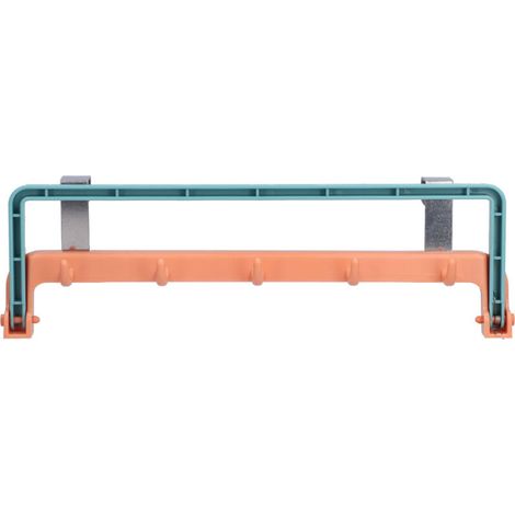 Porte-serviettes pour armoire, 6 pièces, support de crochet sans perceuse Orange pour salle de bains, balcon et cuisine