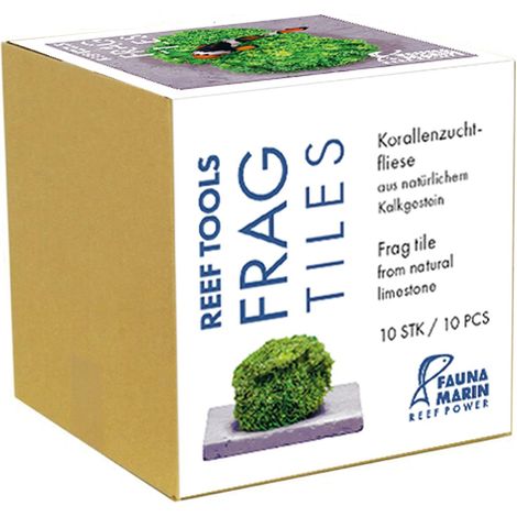 Piastrelle per frammenti di corallo Fauna Marin, 10 pezzi, supporti per coralli (1/2)