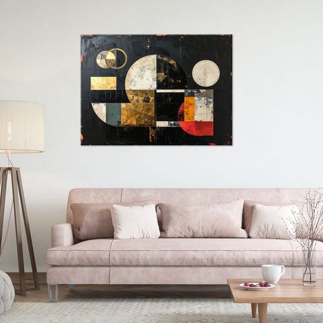 Wandbild Geometrische Abstraktionsformen 90x60 (1/4)