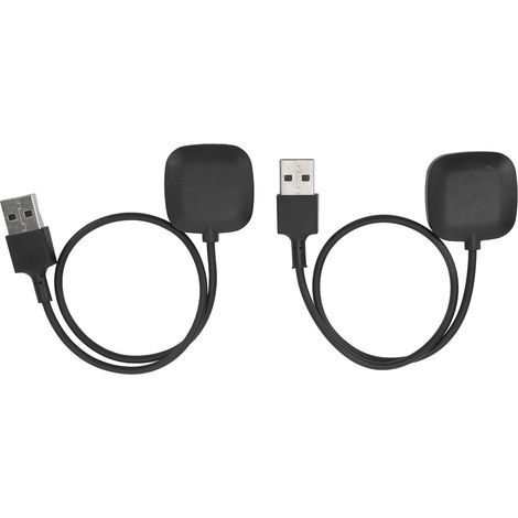 Lot de 2 chargeurs sans fil 5V pour montres connectées Fitbit Versa 3 Sense, avec câble de transfert de données et de charge (30 cm). (1/5)