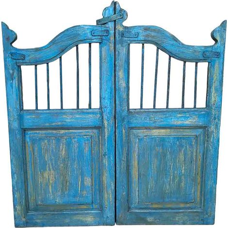 Puerta de madera acabado artesanal 80x3x103h cm