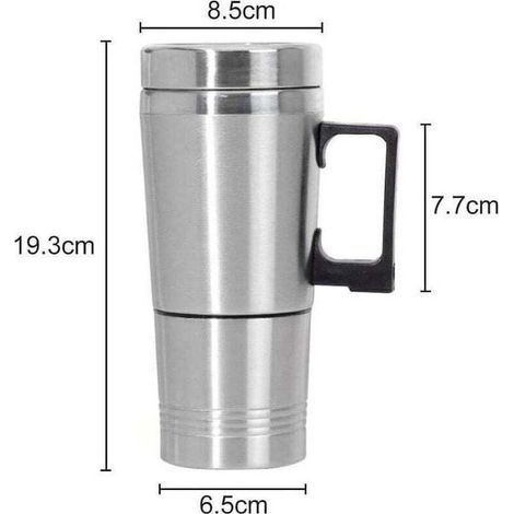 300-ml-Wasserkocher aus Edelstahl fürs Auto, 12-V-Zigarettenanzünderstecker, Reise-Wasserkocher, geeignet für Kaffee, Tee, Wasser und Tassen (1/4)