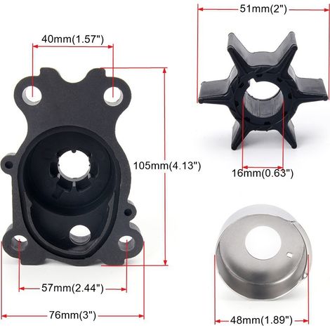 Repair kit for marine water pump impeller 66T-W0078-01-00 for Yamaha Stroke outer plate repair kit 682-W0078 (TC051) - single pack--DTEKGAZ