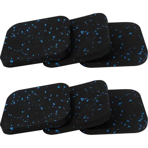 6Pcs Tapis Anti Vibration Machine a Laver, Tapis Machine à Laver Anti Vibration, 10 x 10 cm Patin Anti Vibration Lave Linge en Caoutchouc pour Tapis Roulant, Sèche-Linge et Machine à Laver (1/5)