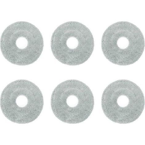 Lot de 6 lingettes lavables pour aspirateur Dreame L10s Pro Ultra Heat/X30 Ultra/X30 Pro/S10 Pro Ultra (remplace les lingettes de nettoyage). (1/5)