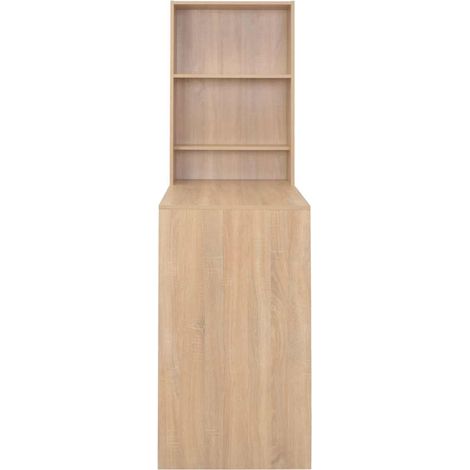 Maison Exclusive - Mesa de bar con armario color roble 115x59x200 (1/5)