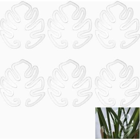 maceteros acrílicos huecos para hojas de monstera para organizar las plantas y mantener las hojas en su lugar