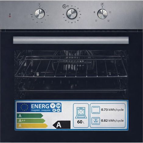 Forno Incasso STAYLUX 61 Litri 60cm Ventilato 4 Funzioni Inox B66-SF3 INOX (1/2)