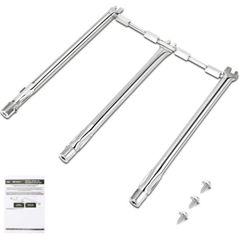 69787 45.7cm Brûleur pour Weber Spirit 300 Series E310 S310 E320 S320, Tube de brûleur Pièces de Rechange pour Weber E330 S330 SP-330, Weber Spirit II 310 Series (avec Bouton Avant) (1/5)