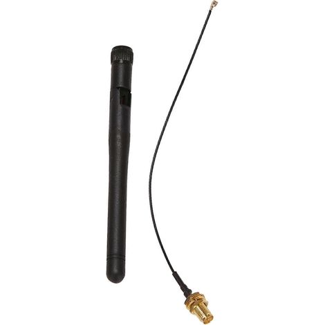 LoRaWAN 433-MHz-5-dBi-GSM-Antenne mit RP-SMA-Stecker, IPX-auf-SMA-Kabel, Gummiantenne für Funkmodul, Outdoor-Funkset mit großer Reichweite (1/5)