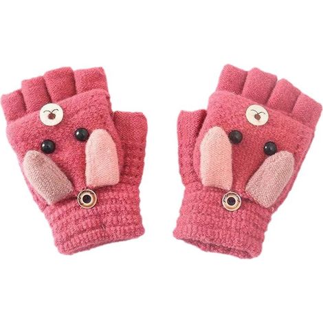 Gants sans doigts, gants antidérapants pour temps froid, gants à un doigt pour enfants (1/3)