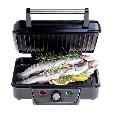 Mesko MS 3050 elektrischer Grill schwarz 28x23 cm