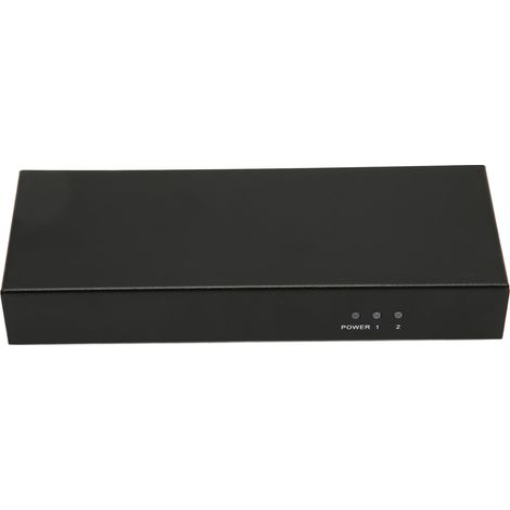 Répartiteur DVI 1 entrée 2 sorties, compatible 36 bits couleur, transmission 4K sans perte, distribution sur deux écrans, duplicateur, prise 100-240 V (Royaume-Uni). (1/5)