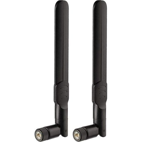 Linghhang – Pack de 2 antennes 4G LTE 8dBi – Connecteur mâle SMA – Omnidirectionnelle pour routeurs 4G – Compatible Orange SFR Bouygues Free - ZTE 4 G LTE (1/5)
