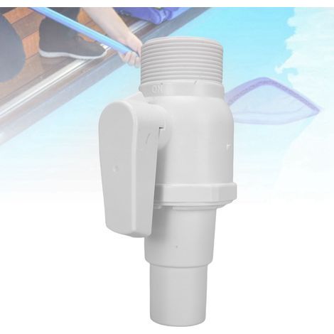 Vanne 2 Voies pour Filtre et Skimmer de Piscine PVC ABS Réglage Flux 50 psi 1.5-1.25 Pouces (1/4)