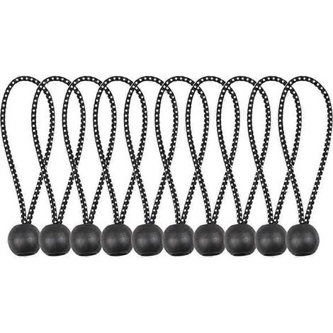 Ecleanfy - 10/20 pièces Boules avec sangles en caoutchouc Attaches pour bâche et auvent Boules en caoutchouc avec cordon élastique Multifonction pour parasols de terrasse et auvents[HK]