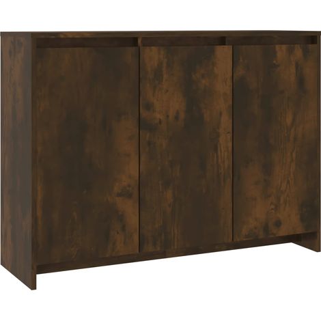 Maison La Vie - Buffet Salon Moderne - Meuble de rangement - Chêne fumé 102x33x75 cm Bois d'ingénierie bu3426