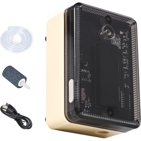 Air pour Aquarium Transparent Portable et Rechargeable Pompe (1/5)