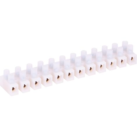 Bloque de terminales blanco de alta temperatura de 6 mm². (1/3)