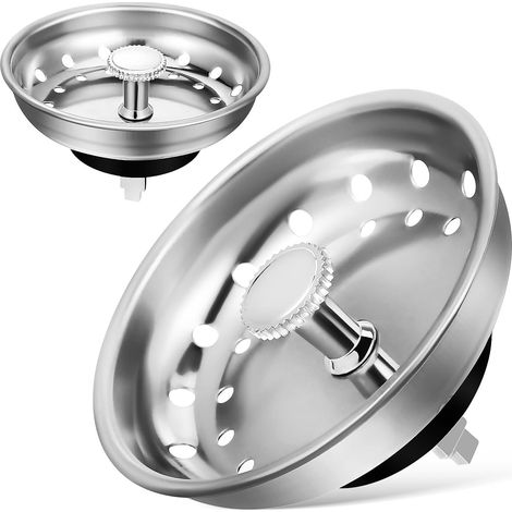 Passoire d évier en métal de 8 cm bouchon de passoire double