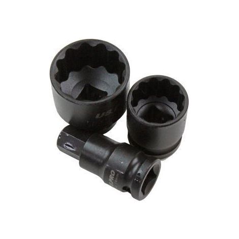 US PRO 5 Pc 1/2" Dr 12 Point Hub Impact Socket & Bit Set for VAG Vehicles 2085 (1/5)