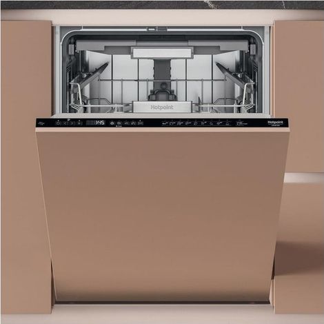 Hotpoint H7IHP40L MaxiSpace Geschirrspüler Schwarz 15 Maßgedecke (1/2)