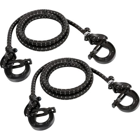 Uni-Flex, coppia corde elastiche regolabili con ganci di sicurezza