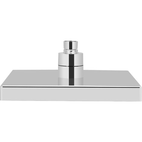 20 cm quadratischer LED-Deckenduschkopf aus Chrom, 7-farbiger Duschkopf, romantische Beleuchtung, moderne Badezimmerarmatur (1/5)