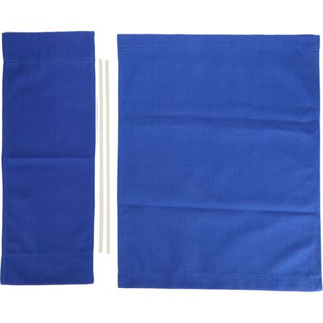 1 ensemble de toile de remplacement pour chaise de réalisateur, tissu de siège, fournitures de maison, accessoires de meubles, bleu (1/5)
