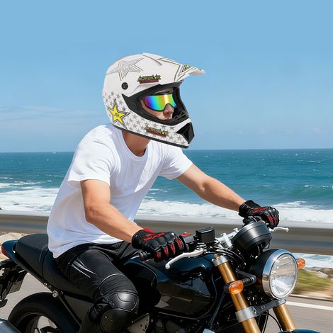 Casque avec lunettes+gants pour moto adulte motocross MX ATV (1/5)