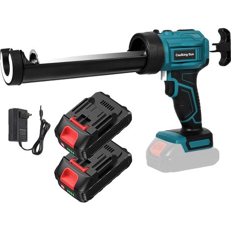 Pistolet à calfeutrer électrique, 4 vitesses, batterie rechargeable, 2 Batterie 1 Prise EU (1/2)