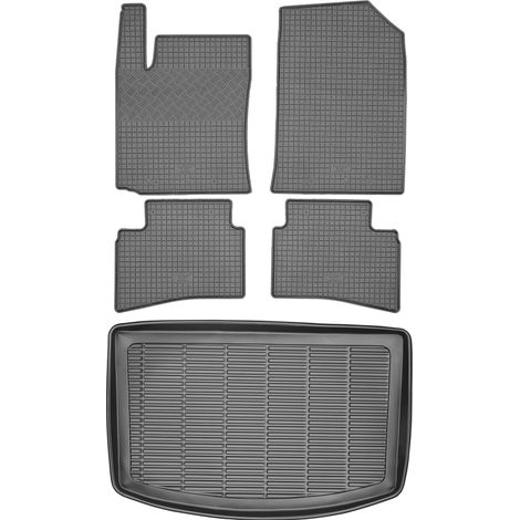 Kia Rio IV Schrägheck ab 2017 SET - Gummifußmatten + Kofferraummatte (1/5)