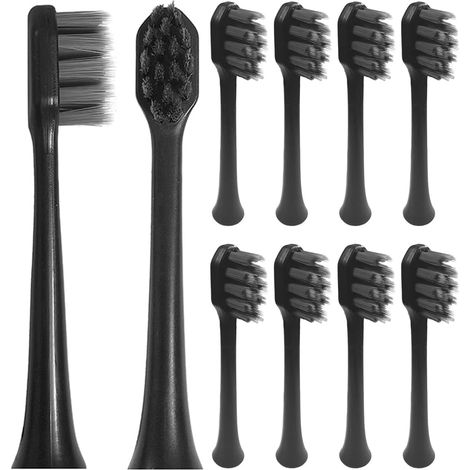 Lot de 10 têtes de brosse à dents électriques 7magic D36 - Noir (1/5)